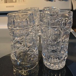 Antique cut glass glasses